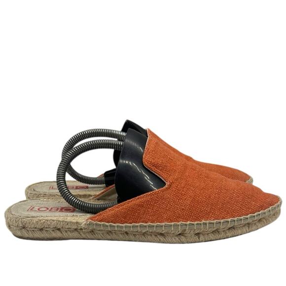 Lobo Flats Women Size 8.5 Linen Mules Shoes EU39 - Picture 2 of 7